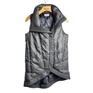 Helmut Lang‎ Down Puffer Vest Asymmetrical Womens Size P Petite Small